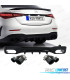 DIFUSOR MERCEDES W206 AMG 21- LOOK C43 + COLAS ESCAPE NEGRO