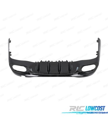 DIFUSOR MERCEDES W206 AMG 21- LOOK C43 + COLAS ESCAPE NEGRO