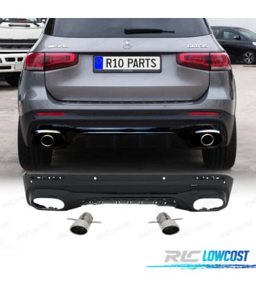 DIFUSOR MERCEDES X247 20- LOOK GLB35 + COLAS ESCAPE CROMO