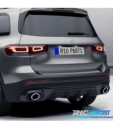 DIFUSOR MERCEDES X247 20- LOOK GLB35 + COLAS ESCAPE CROMO