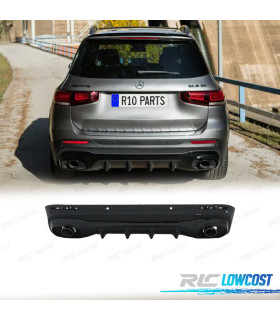 DIFUSOR MERCEDES X247 20- LOOK GLB35 + COLAS ESCAPE NEGRO