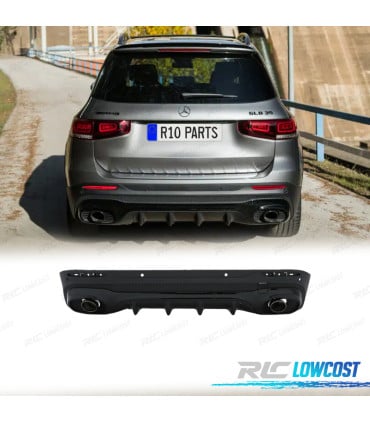 DIFUSOR MERCEDES X247 20- LOOK GLB35 + COLAS ESCAPE NEGRO