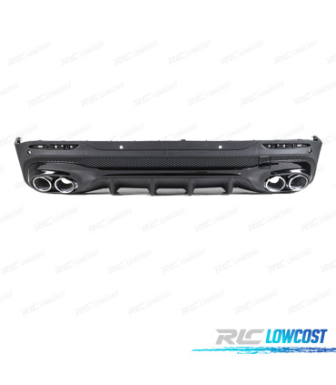 DIFUSOR MERCEDES X247 20- LOOK GLB45 + COLAS ESCAPE CROMO