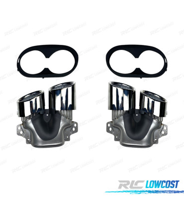 DIFUSOR MERCEDES X247 20- LOOK GLB45 + COLAS ESCAPE CROMO