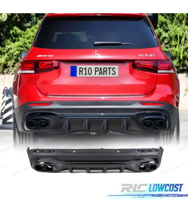 DIFUSOR MERCEDES X247 20- LOOK GLB45 + COLAS ESCAPE NEGRO