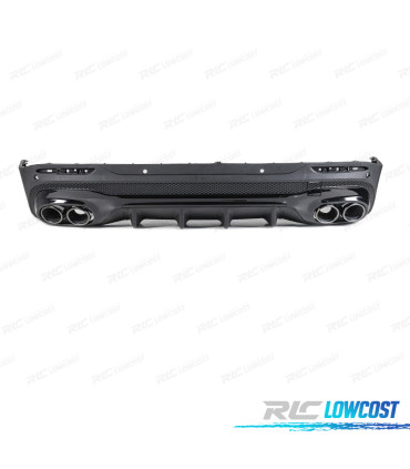 DIFUSOR MERCEDES X247 20- LOOK GLB45 + COLAS ESCAPE NEGRO