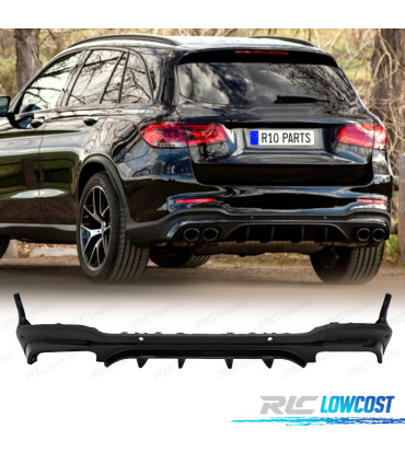 DIFUSOR MERCEDES GLC X253 AMG 15-18 LOOK GLC43 NEGRO