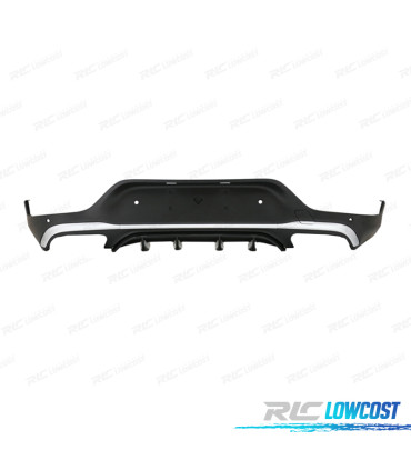DIFUSOR MERCEDES GLC C253 COUPE AMG 15-18 LOOK GLC43 PLATA