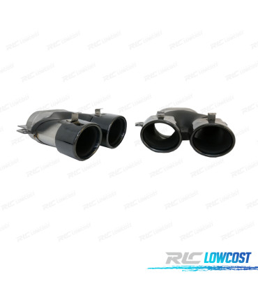 COLAS DE ESCAPE MERCEDES GLC C253 X253 15-18 LOOK AMG GLC43 NEGRO