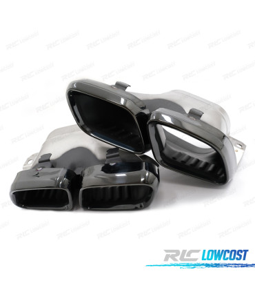 COLAS DE ESCAPE MERCEDES GLC W253 X253 C253 15-22 LOOK GLC63 NEGRO