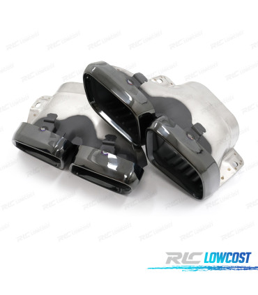 COLAS DE ESCAPE MERCEDES GLC W253 X253 C253 15-22 LOOK GLC63 NEGRO