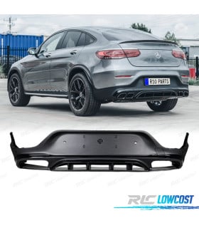DIFUSOR MERCEDES GLC C253 COUPE AMG 20- LOOK GLC63 NEGRO