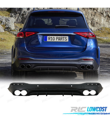 DIFUSOR MERCEDES GLE W167 AMG 19- LOOK GLE53 NEGRO