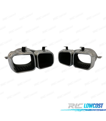 COLAS DE ESCAPE MERCEDES GLE W167 19- LOOK AMG GLE63 CROMO