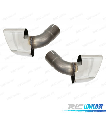 DIFUSOR BMW X6 F16 14-19 LOOK M + COLAS ESCAPE CROMO