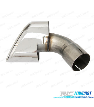 DIFUSOR BMW X6 F16 14-19 LOOK M + COLAS ESCAPE CROMO