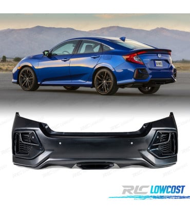 PARAGOLPES TRASERO HONDA CIVIC 16- LOOK NEW SI
