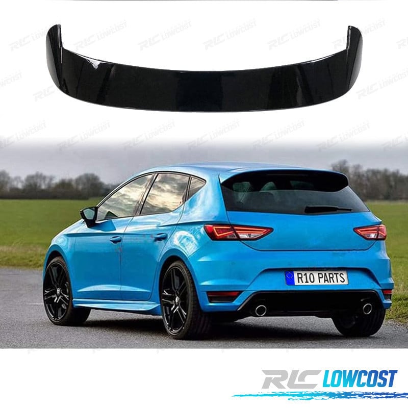 ALERON SPOILER PARA SEAT LEON MK3 5P 13-20 NEGRO BRILLO