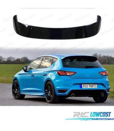 ALERON SPOILER SEAT LEON MK3 5P 13-20 NEGRO BRILLO