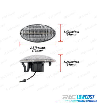 INTERMITENTES OPEL ASTRA F CORSA B C TIGRA 91-06 LED DINAMICOS CROMADO