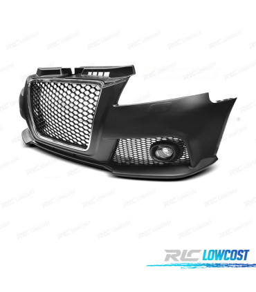 PARAGOLPES DELANTERO AUDI A3 8P 08-12 LOOK RS3 CROMO SRA