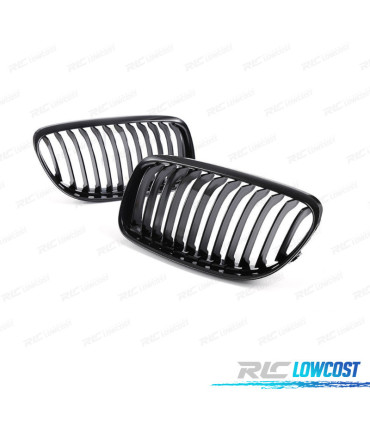 PARRILLA RIÑONES BMW E90 E91 LCI 08-12 NEGRO BRILLO LOOK M