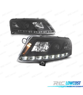FAROS AUDI A6 4F 04-08 LUZ DIURNA FONDO NEGRO