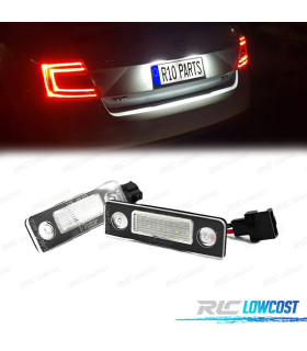 LUCES MATRÍCULA LED SKODA OCTAVIA 09-12 ROOMSTER 06-10 CANBUS