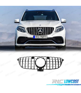 PARRILLA MERCEDES CLASE GLE W166 15-19 LOOK GT-R PANAMERICANA CROMO NEGRO