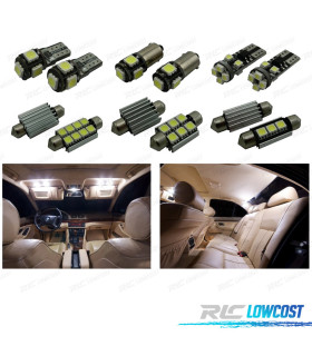 KIT 25 BOMBILLAS LED INTERIOR BMW E39 5 SERIE WAGON TOURING 520I 525I 525D 528I 530I 530D 540I 97-03