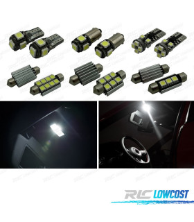 KIT 13 BOMBILLAS LED INTERIOR PARA VOLKSWAGEN VW GOLF 7 HATCHBACK GOLF ESTATE WAGON VII 14-