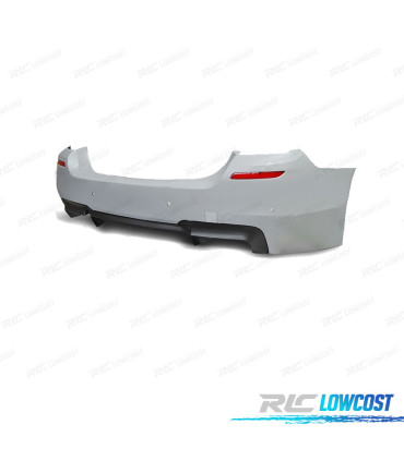 PARAGOLPES TRASERO BMW F10 10-17 LOOK M5 PDC + DOBLE SALIDA