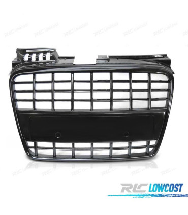 PARRILLA AUDI A4 B7 04-09 LOOK S LINE NEGRO BRILLO