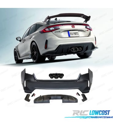 PARAGOLPES TRASERO HONDA CIVIC 21- LOOK TYPE R