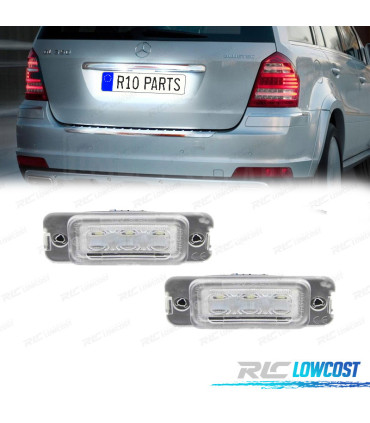 LUCES DE MATRÍCULA LED PARA MERCEDES CLASE GL X164 06-12