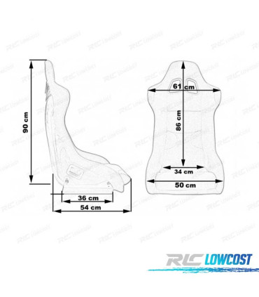 KIT ASIENTO BAQUET SPEEDWAY NEGRO ESTILO EVO