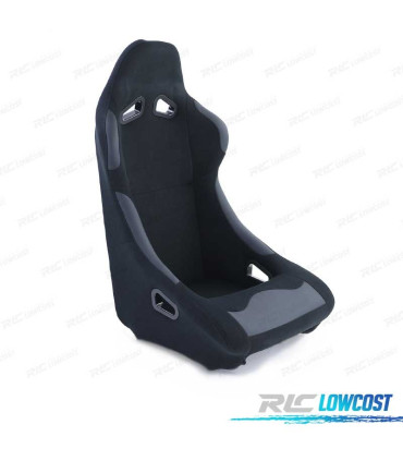 KIT ASIENTO BAQUET UNIVERSAL ALCANTARA NEGRO