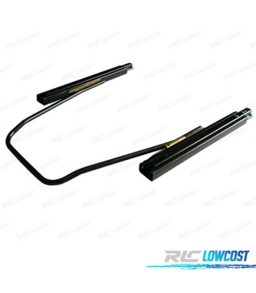 KIT ASIENTO DEPORTIVO SEMI BAQUET ESTILO RS ALCANTARA CUERO NEGRO