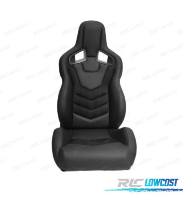 KIT ASIENTO BAQUET UNIVERSAL CUERO NEGRO ESTILO SPORTSTER