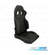 KIT ASIENTO BAQUET UNIVERSAL LOOK SPARCO CUERO NEGRO