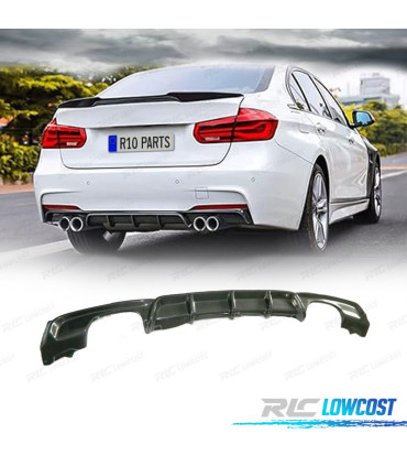 DIFUSOR BMW F30 F31 11-15 LOOK M PERFORMANCE CARBONO SALIDA DOBLE