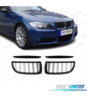 PARRILLAS BMW E90 E91 05-08 LOOK M4 NEGRO BRILLO