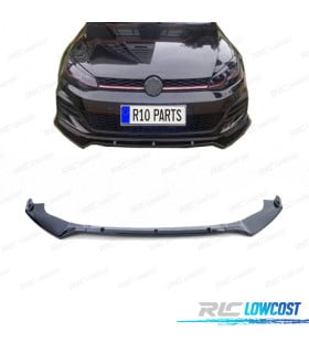 SPOILER LIP VOLKSWAGEN VW GOLF 7 7.5 NEGRO BRILLO