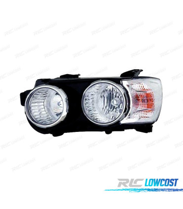 FARO IZQ DAEWOO CHEVROLET AVEO 11- BISEL CROMADO