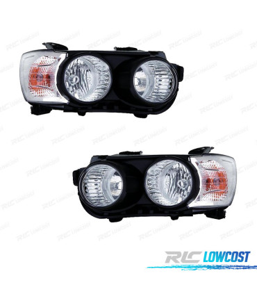 FAROS DAEWOO CHEVROLET AVEO 11- BISEL NEGRO