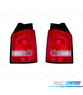 PILOTOS VOLKSWAGEN VW TRANSPORTER T5 1P 10-15 BLANCO ROJO