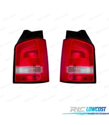 PILOTOS VOLKSWAGEN VW TRANSPORTER T5 1P 10-15 BLANCO ROJO