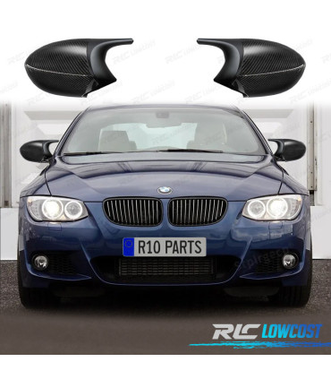 CARCASAS ESPEJOS RETROVISORES BMW E92 E93 10-13 LOOK M3 NEGRO Y CARBONO