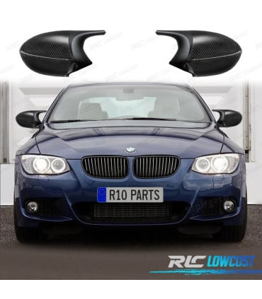 CARCASAS ESPEJOS RETROVISORES BMW E92 E93 10-14 LOOK M3 NEGRO Y CARBONO