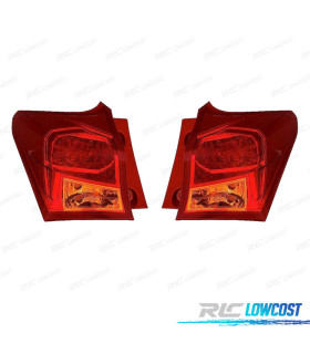 PILOTOS TOYOTA AURIS 5P 13-15 LED AMBAR ROJO